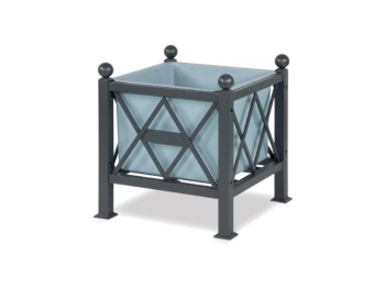 Giochipark Fioriera Delia 654 Giochipark zincato vetroresina 68x68x72h grigio micaceo