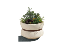 Giochipark Jardinière Morales 1645 Giochipark béton faux marbre corten Ø90x65h