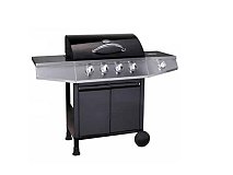 Fireplus Fireplus Style 4 barbecue à gaz avec 4 brûleurs et 1 brûleur latéral