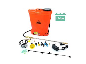 Abrek Pompe de pulvérisation à batterie Abrek Irron Lithium 16Lt Lance télescopique en laiton
