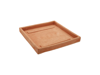 Sottovaso quadrato terracotta Antico Mestiere