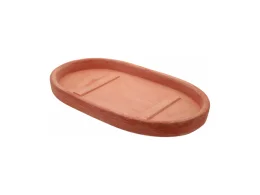 Antico Mestiere Sottovaso semiovale terracotta Antico Mestiere varie misure da 25x14 a 55x27 cm