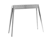 Lisa Lisa Miami 800 barbecue au charbon de bois en acier inoxydable pour arrosticini