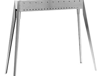 Lisa Lisa Miami 800 barbecue au charbon de bois en acier inoxydable pour arrosticini