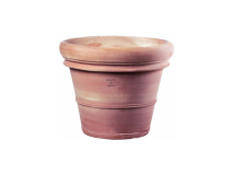 Antico Mestiere Vaso doppio bordo liscio Antico Mestiere terracotta outdoor