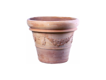 Antico Mestiere Vaso doppio bordo festonato Antico Mestiere terracotta outdoor