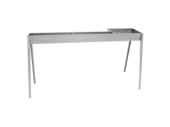 Lisa Barbecue à charbon pour brochettes Lisa Milano Grill 100+40 en acier inoxydable