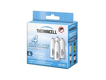 Thermacell Cartuccia butano ricarica gas per dispositivi antizanzare Termochell 4 ricariche