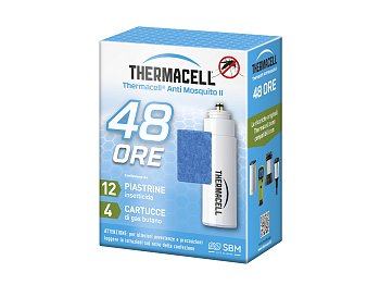 Thermacell Dispositif anti-moustiques Thermacell recharge 4 cartouches de butane plus 12 plaquettes
