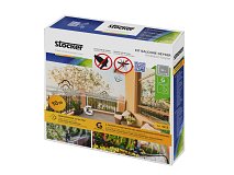 Stocker Kit balcone Stocker Geyser tubo 10mt 3 ugelli 3 raccordi a T 1 tappo 5 fermatubo