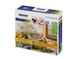 Stocker Kit balcone Stocker Geyser tubo 10mt 3 ugelli 3 raccordi a T 1 tappo 5 fermatubo