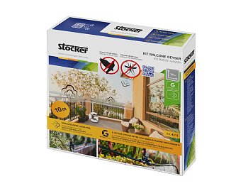 Stocker Kit balcon Stocker Geyser tuyau 10mt 3 buses 3 raccords en T 1 capuchon 5 bouchons