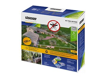 Stocker Kit Pro Geyser hose 100mt 40 nozzles 40 T-connectors + 5 straight + 5 L-connectors 5 caps 20 hose clips