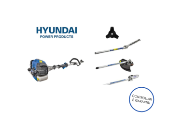 Decespugliatore 4 in 1 Hyundai 35250 42.7cc 2 tempi 12.8kg Ricondizionato
