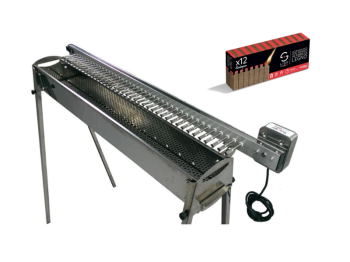 Tecnoroast Barbecue a carbone automatico per arrosticini Tecnoroast TRS-40 Single Inox