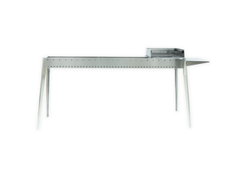 Lisa Lisa Miami Grill 800+400 cm120x30x83 barbecue au charbon de bois à double paroi en acier inoxydable