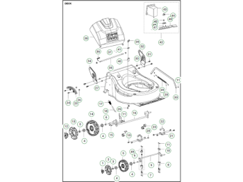 Husqvarna Plateau de coupe / Ensemble de coupe LC 141i