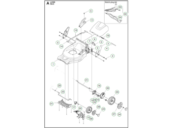 Husqvarna Plateau de coupe / Ensemble de coupe LC 347V