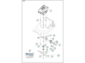 Husqvarna Moteur LC 347V