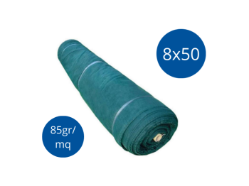 Viridex Rotolo Rete per raccolta olive telo 8x50 mt antispina e antistrappo 85 grammi mq