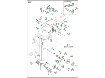 Husqvarna Plateau de coupe / Ensemble de coupe LC 253S