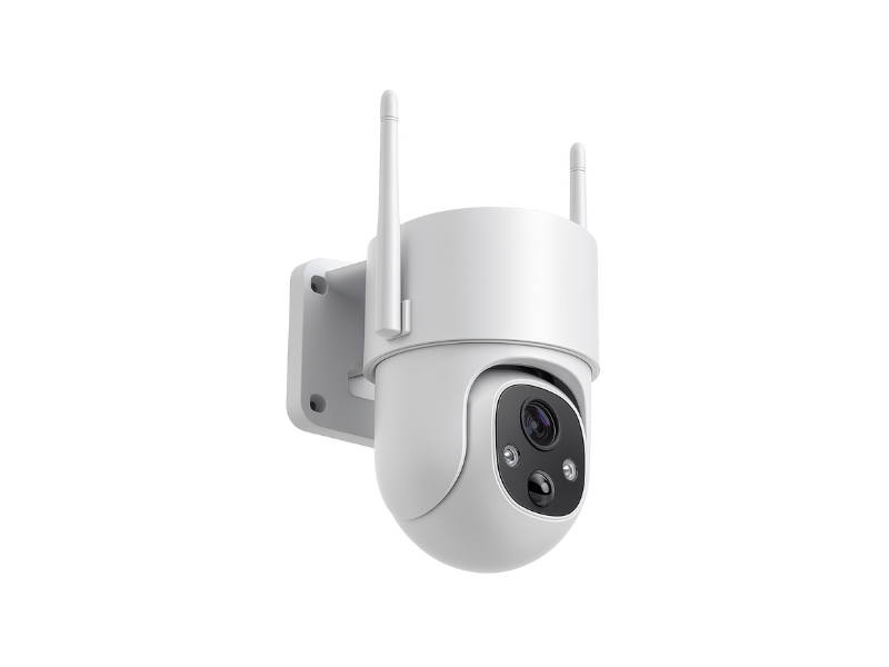 Tuya Telecamera bullet esterna 4MP 2.4ghz WIFI Impermeabile Onvif Conversazione bidirezionale Rilevazione movimento Sirena Allarme Telecamere IP con Alexa Google