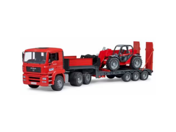 Kramp MAN TGA 1:16 camion plateau avec chargeur télescopique Manitou MLT 633