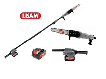 Lisam Potatore su asta Lisam SkyTronic Plus 3 Speed con 2 batterie 21V 4Ah barra 21cm