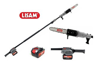 Lisam Potatore su asta Lisam SkyTronic Plus 3 Speed con 2 batterie 21V 4Ah barra 21cm