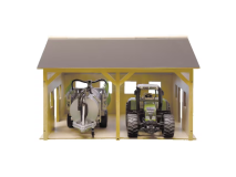 Kramp Garage in legno 1:16 kit montaggio per 2 trattori giocattolo Kramp