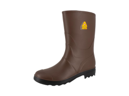 Spirale Bottes courtes caoutchouc nitrile antistatiques SRC marron 24 cm 39-46