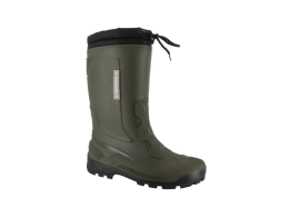Spirale Bottes d’hiver PVC imperméables doublure isolante verte 35 cm 39-46