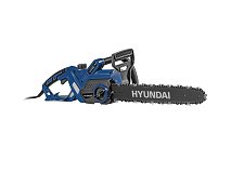 Hyundai Tronçonneuse Électrique Hyundai 35360 - Moteur 2000W et Guide 45 cm