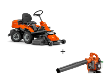 Husqvarna Trattorino rider Husqvarna R 214C motore a scoppio 413cc 11.3Hp piatto da 94cm