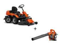 Husqvarna Trattorino rider Husqvarna R 214T motore bicilindrico 586cc 16Hp senza piatto di taglio