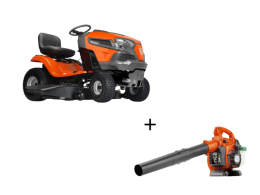 Husqvarna Tracteur de pelouse Husqvarna TS 142T moteur Briggs&Stratton coupe 107cm