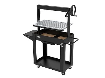 GMR Barbecue Argentin Santa Maria GMR : Grille à Hauteur Réglable par Manivelle