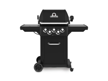 Broil King Barbecue gaz Broil King Royal 390 Shadow 3 brûleurs + réchaud 2,7 kW rôtissoire