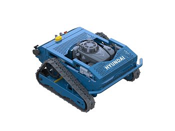 Robot Tondeuse sur Chenilles Télécommandé Hyundai Raptor 65492 - 224cc