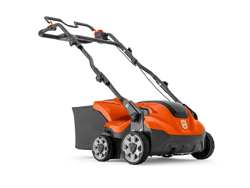 Greenworks Scarificatore E Arieggiatore 2-in-1 48V (24Vx2) Brushless – Larghezza 38 Cm, 5 Altezze, Sacco 45L, Manico Pieghevole