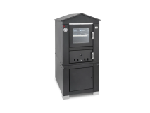 Clementi Forni Forno a legna Domus 45x80cm antracite Clementi senza canna fumaria
