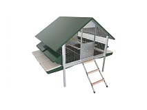 Ropet Pollaio per galline ovaiole 100125 Ropet tetto verde scuro