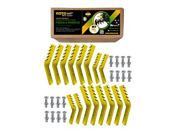 Rotocut Kit Rotocut per fresare trinciare e rimescolare per motozappa e motocoltivatori