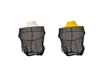 Art.147 Maschera in tulle con cappello tendivelo giallo o bianco