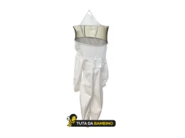 Casagrande Tuta apicoltore bambino in cotone 100% con maschera a rete, altezza 135 cm
