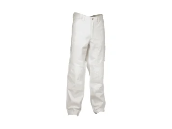 PU735-GD-BI Pantalone bianco multitasche 100% cotone 200 g S-M-L-XL-XXL-XXXL