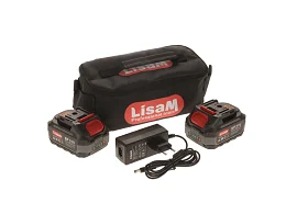 Lisam Kit Batterie Litio 21V Lisam con Caricabatterie