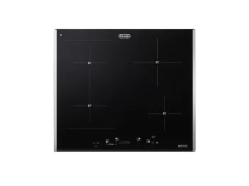 DeLonghi Plaque induction DeLonghi PIN 65 TC 60 cm 4 zones Bridge noire
