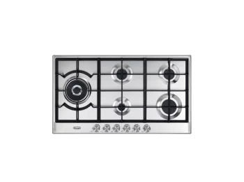 Plaque gaz DeLonghi NSL 590D X 90 cm 5 brûleurs Dual Inox