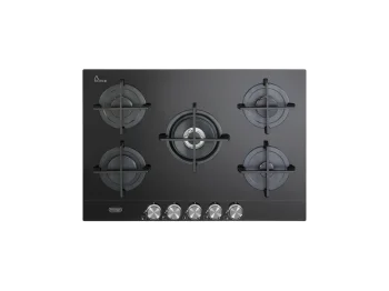 DeLonghi Piano cottura gas NSL 575 NC DeLonghi 75 cm 5 bruciatori doppia corona